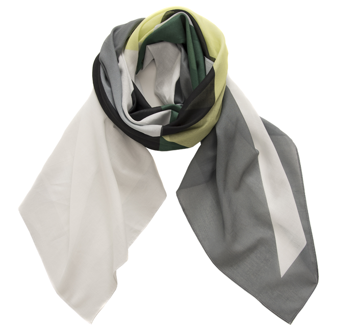 Carré maxi (a) - Juxtapose ,Forest and Ice' EcoCotton