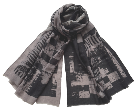 (A) Langschal Cashmere Oona Schwarz