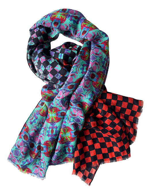 (A) Langschal Cashmere Trio Candy