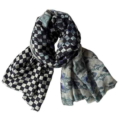 (A) Langschal Cashmere Trio Ice