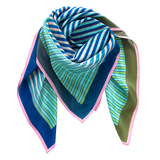 Carré Midi 120 (a)- Merging Stripes blue